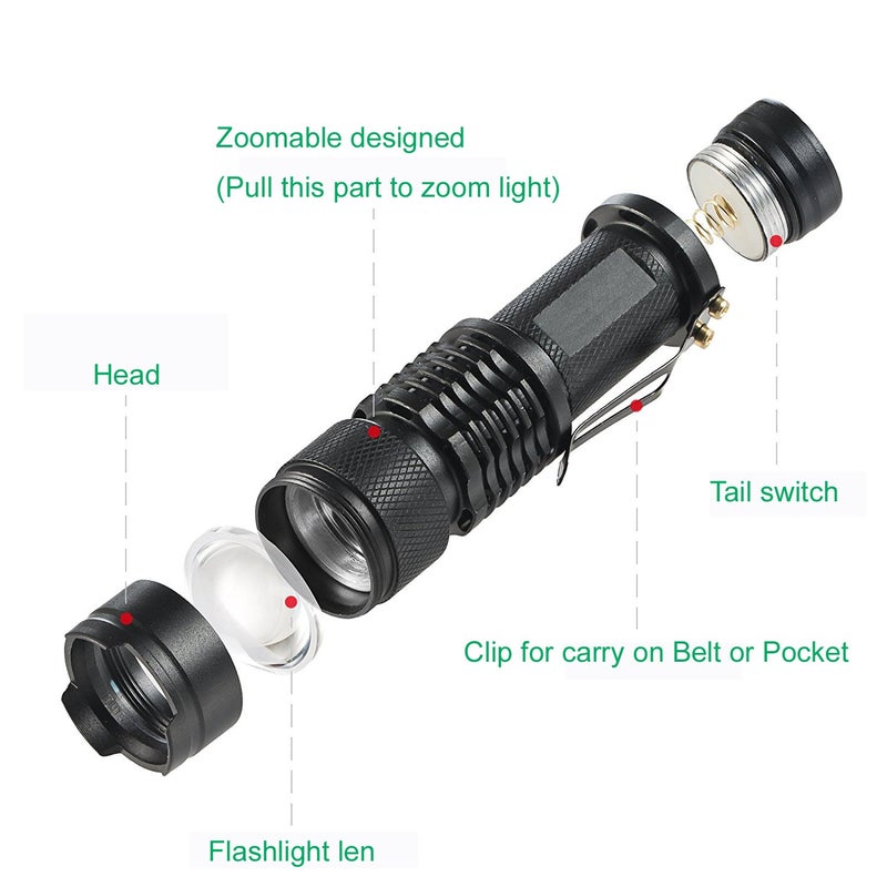 WAYLLSHINE Single Mode Green LED Flashlight, 150 Yard Long Range, High Power, Night Vision, Compact Green Flashlight Torch For Night Observation - Image 3